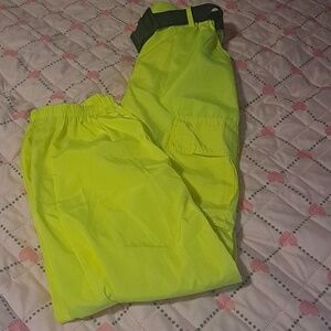 New Look Neon Yellow Highlighter Belted Cargo Joggers